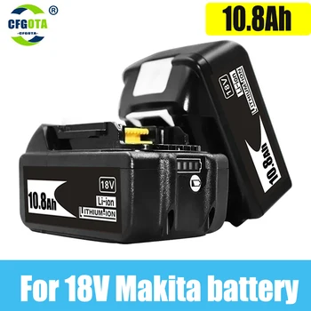 2024 A Makita 18V 10800mAh Újratölthető elektromos Szerszám Akkumulátor, LED-es Li-ion-Csere LXT BL1860B BL1860 BL1850+3A Töltő