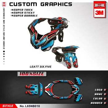 KUNGFU GRAFIKA Egyedi Matricák Motocross Matrica Öntapadós Dekorációs a Leatt DBX GPX 6.5 nyakmerevítő S/M, L/XL