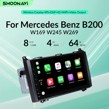 4 GB 64 gb-os Vezeték nélküli Carplay GPS Wifi AI Hang Autó Rádió Mercedes Sprinter W906 Benz B200 Egy B Osztályú W245 W169 Viano Vito W639