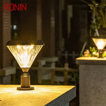 RONIN Napenergia Klasszikus Fali Kerti Lámpa LED Vízálló Pillér Post lámpa, Lámpa Otthoni Kerti Verandán