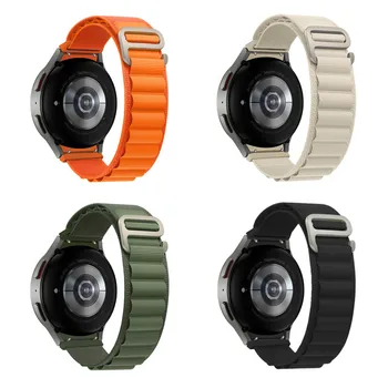Divat Nylon Szövet Nézni Zenekar 20mm Samsung Galaxy Watch5 pro 45 MM Szíj Watch5, 41 mm-es watch4 42mm 46mm watch4 klasszikus Bracele