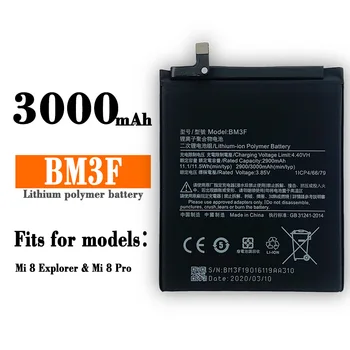Minőségi Csere Akkumulátor Xiaomi8 8PRO Telefon Akkumulátor BM3F Mi8 Mobiltelefon Beépített Lítium Akkumulátor
