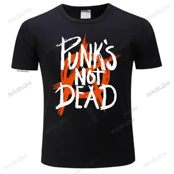 Férfi luxus pamut póló rövid ujjú, magas minőségű pólók felsők Punk ' s not Dead Design férfi nyári márka király teeshirt plus size