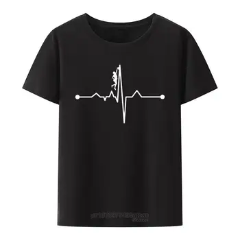 A szívverés A Hegymászó Y2k Pólók Hegymászó Alapvető Férfi Ruházat, Sziklamászás, Hegymászás Utcai Divat Modális O-neck Tee