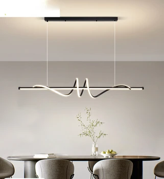 Étkező Csillár Lámpa Luxus Étkező Asztal Bár Lámpa, Modern, Minimalista Tervező Minimalista Szalag Étkező