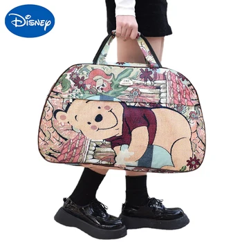 Disney winnie Bőrönd Táska anime Nagy Kapacitású Utazási Csomagokat rajzfilm Nők Vízálló Táskák, Divat válltáska Tartozékok