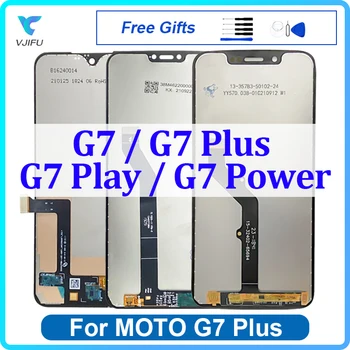 Eredeti LCD A Motorola Moto G7 Plus Kijelző G7 Hatalom érintőképernyő Moto G7 Játszani Digitalizáló Szerelvény Csere-Javítás Rész