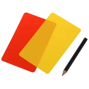 Doboz labdarúgó-mérkőzés játékvezető piros, sárga lap