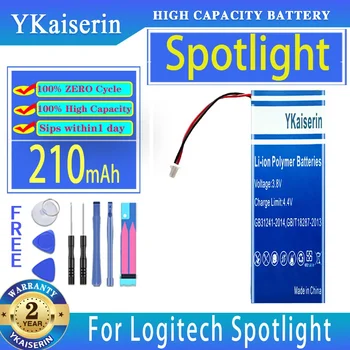 YKaiserin Akkumulátor 210mAh A Logitech Reflektorfénybe Digitális Akkumulátorok