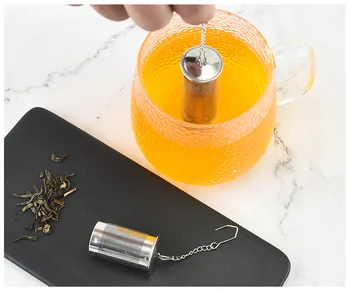 1DB Tea Infúzióval A Spice Táskák, Rozsdamentes Acélból készült Tea Szita Infusor Teáskanna Edények Szolgáltatás Herb Szűrő Eszközök Teaware teaszűrő
