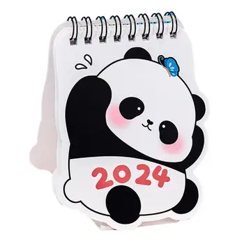 Asztali Naptár Rajzfilm Panda Minta 2024 Naptár Kezelése Idő Terv Feladatok Írószer Irodai Kellékek