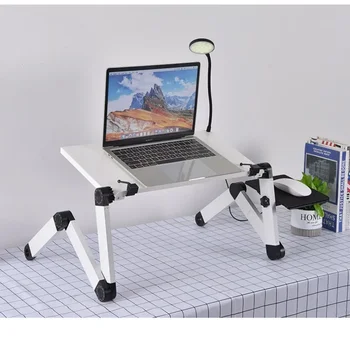 Hordozható állítható összecsukható számítógép asztal laptop állvány TV-ágy PC, laptop, asztali állvány egér pad hűtőventilátor laptop asztal