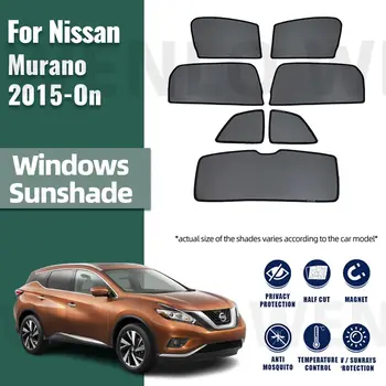 Nissan Murano Z52 2015-2023 2024 Autó Oldalsó Ablak Napellenzők Szélvédő Mágneses Nap Árnyékban Napenergia Védelem Gyermekek Függöny