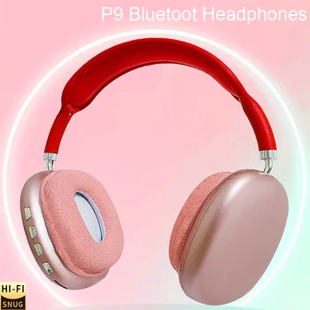 Fejhallgató, Bluetooth, Vezeték Nélküli Fülhallgató, Sport, Zene, Játék Fülhallgatók Over-Ear Levegő Vezetés Sztereó Hang P9 Pro Max Headset