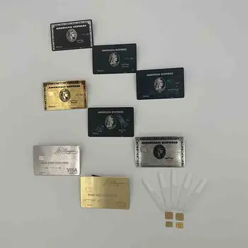 4428 ÚJ RFID-Fém Kártya Érintés nélküli Kártya NFC Üzleti Kártya Fém díszdobozban