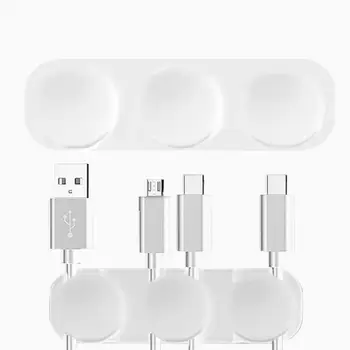 2 Db Smart Kábel Jogosultja Szilikon Flexibilis Kábel Winder Vezeték Szervező Jogosult Kábel Menedzsment Klip USB Fülhallgató Hálózat