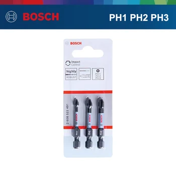 Bosch, Csavar bit MEGY PH1 PH2 Szakmai ütésálló Csavarhúzó Fej PH1/2/3 Fúrás 50 mm-es Bit